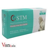 دستکش وینیل 100 عددی STM سایز S